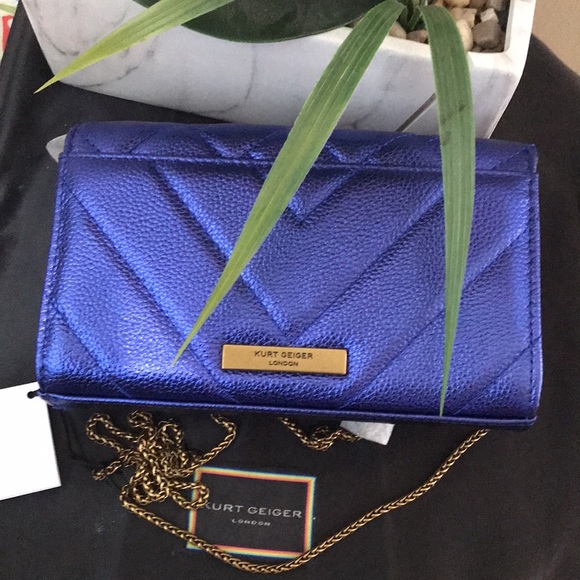 - Kurt Geiger London Extra Mini Kensington Metallic Bronze Hardware Crossb… - Picture 10 of 17